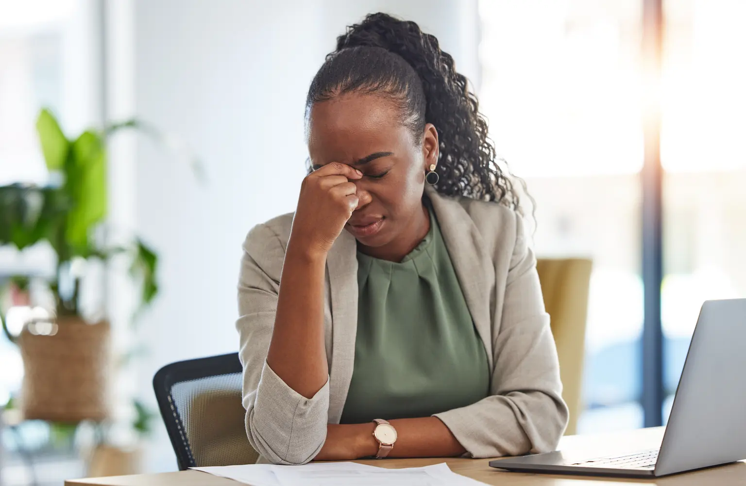 An image representing a frustrated teacher